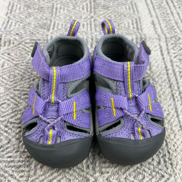 KEEN Newport H2 Purple Gray Sandals, Size 4 Toddler, Closed Toe Water Shoes - Picture 3 of 14